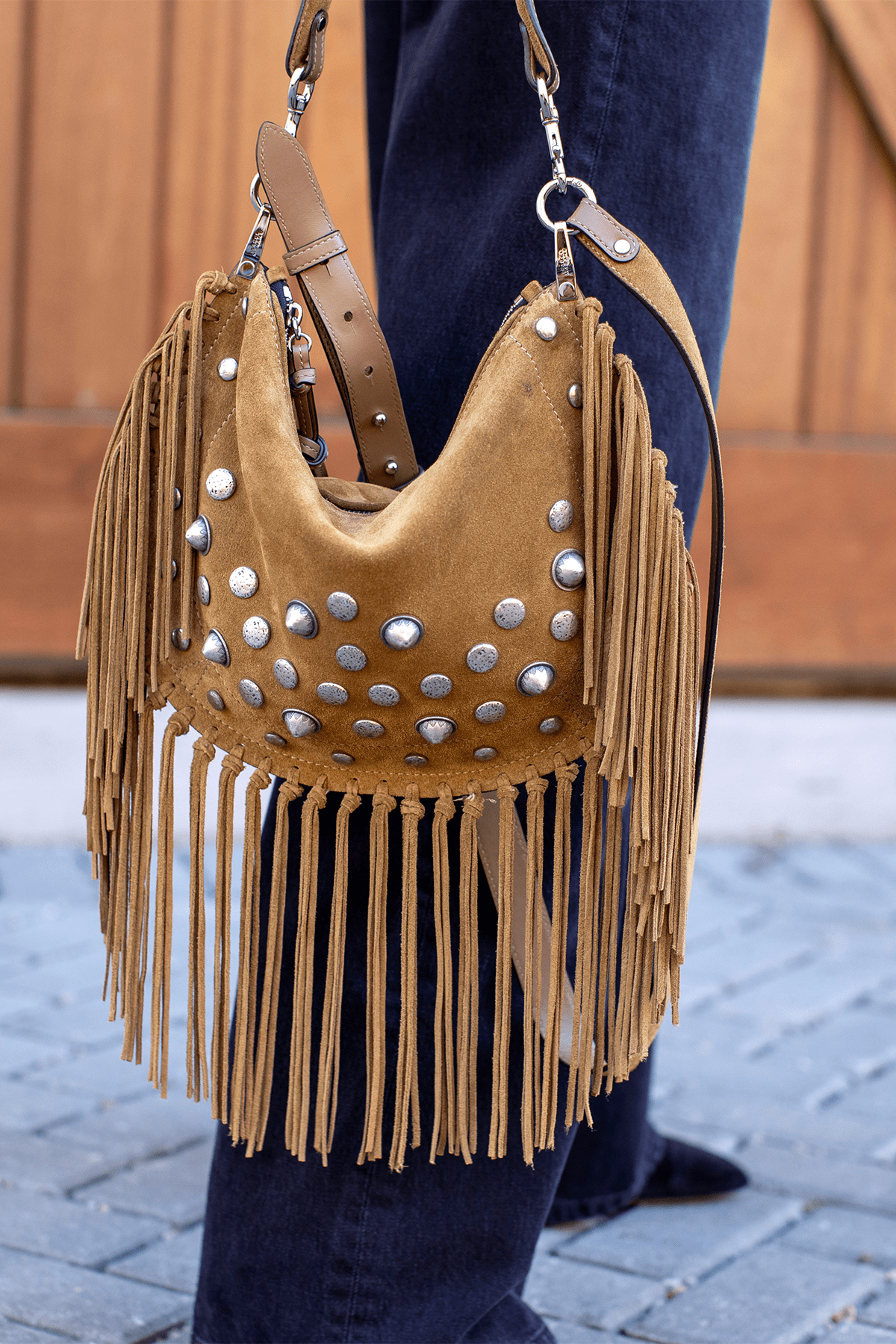 Isabel Marant Oskan Soft Zipped Shoulder Bag in Taupe