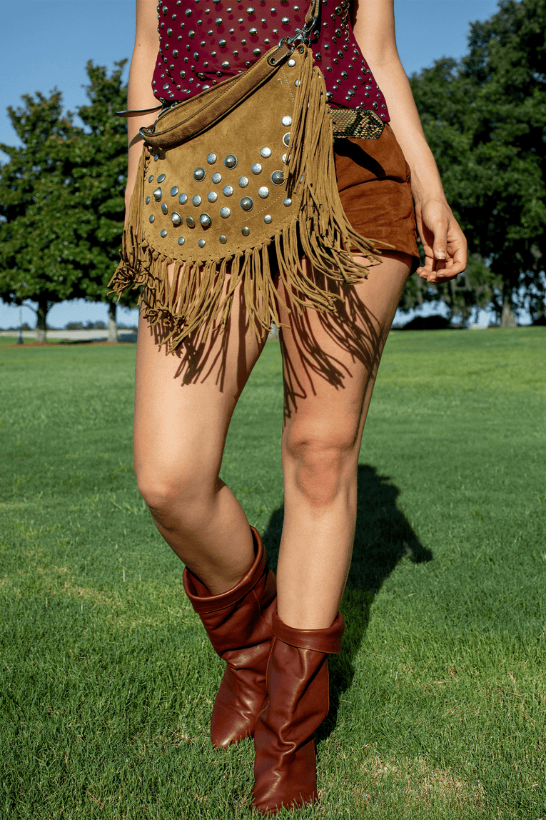 Isabel Marant Oskan Soft Zipped Shoulder Bag in Taupe