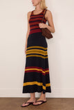 Paula Rianda Knitted Skirt in Multi Stripes