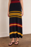 Paula Rianda Knitted Skirt in Multi Stripes