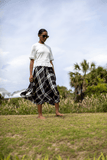 Sacai Skirts Plaid Print Skirt in Green x Brown Plaid Print Skirt in Green x Brown