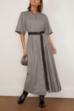 Plan C Dress in Black Melange