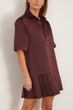 Plan C Dress in Dark Burgundy