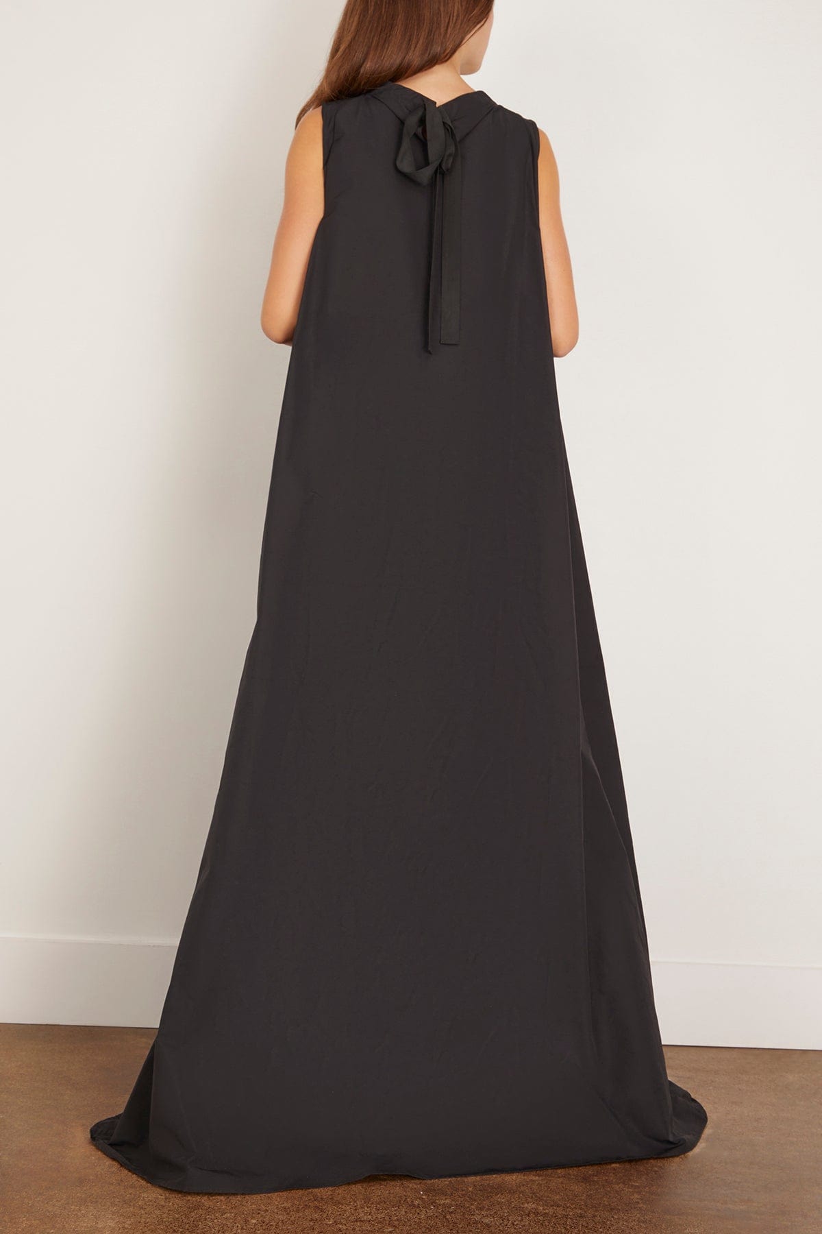 black cotton maxi dress Plan C - Plan C Long Dress in Black 40 / 4 US
