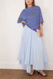 Plan C Pleated Skirt in Sky Blue