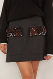 Skirt in Anthracite Melange