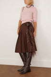 Plan C Skirt in Brown Melange