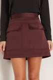 Skirt in Dark Burgundy