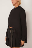 Sweatshirt in Black