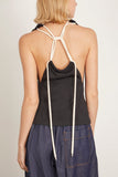 Plan C Tops Tank Top in Black Tank Top in Black