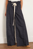 Plan C Pants Trousers in Blue Black Trousers in Blue Black