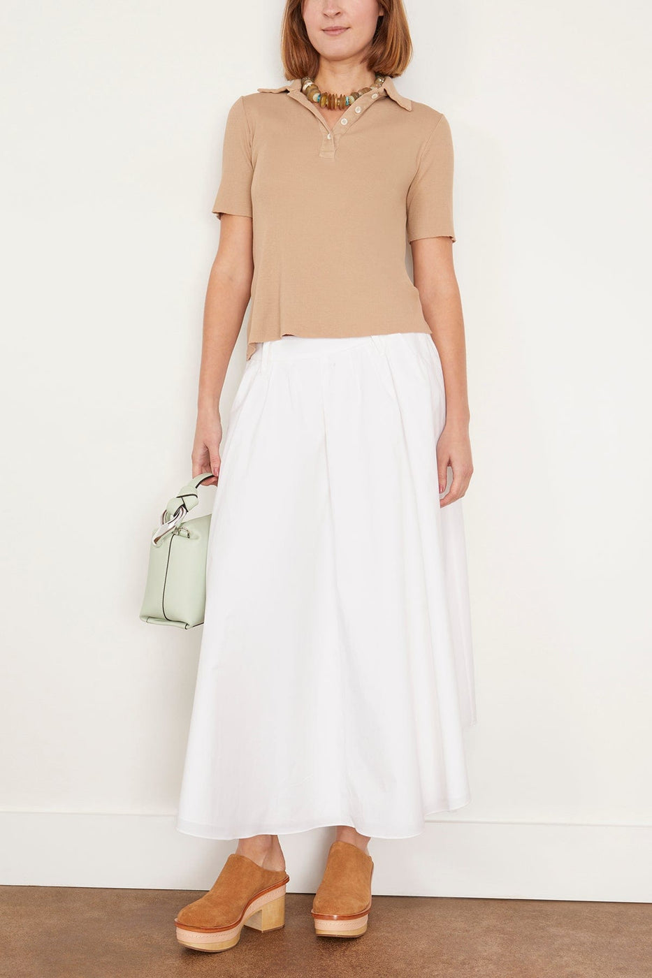 Dorothee Schumacher Skirts Poplin Power Skirt in Pure White Dorothee Schumacher Poplin Power Skirt in Pure White