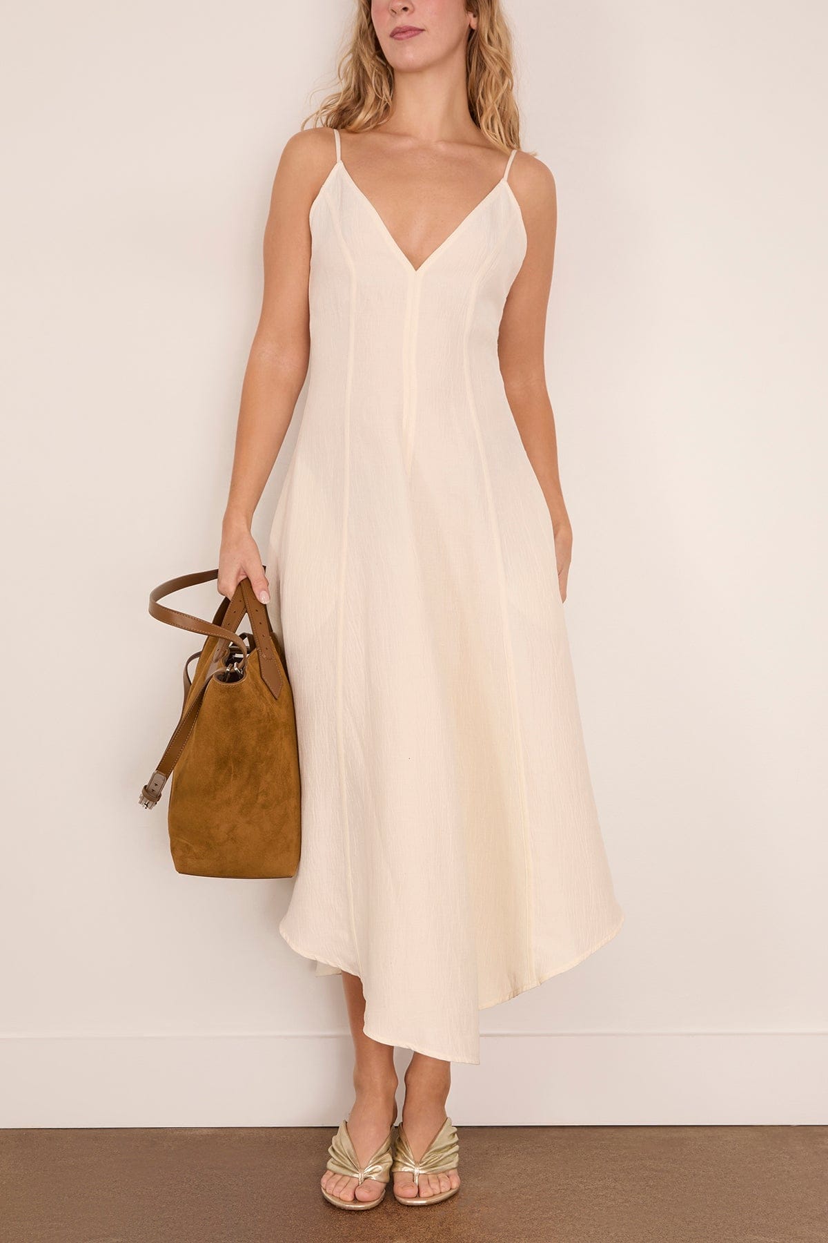 Proenza Schouler Elaine Dress in Ecru – Hampden Clothing Proenza Schouler Elaine Dress in Ecru – Hampden Clothing