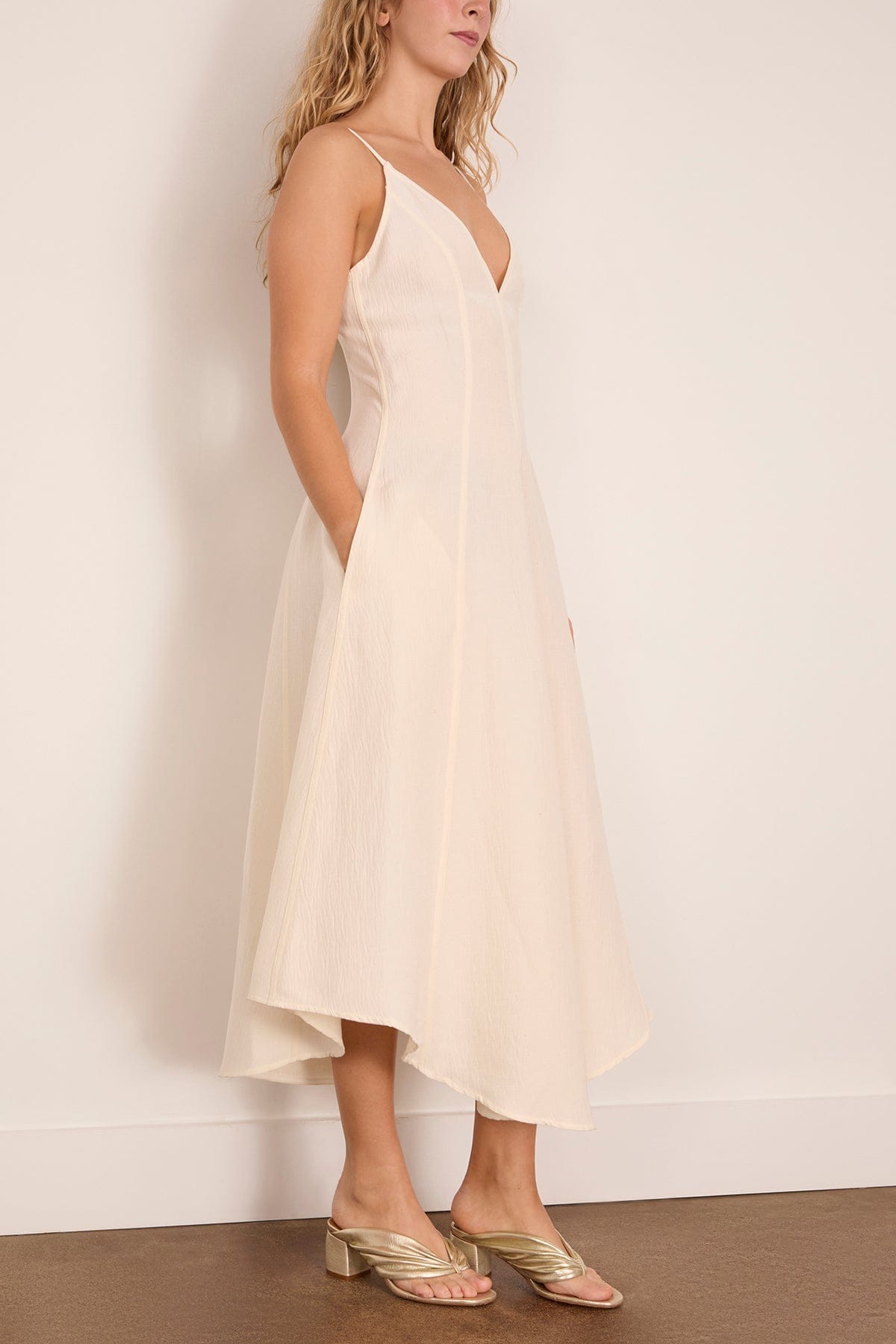 Proenza Schouler Elaine Dress in Ecru – Hampden Clothing Proenza Schouler Elaine Dress in Ecru – Hampden Clothing
