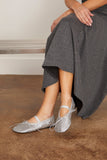 Proenza Schouler Ballet Flats Glove Mary Jane Ballet Flats in Silver Proenza Schouler Glove Mary Jane Ballet Flats in Silver | Hampden Clothing