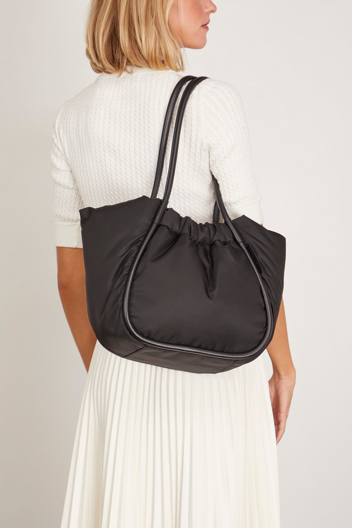 Proenza Schouler Tote Bags Large Ruched Puffy Nylon Tote in Black Proenza Schouler Large Ruched Puffy Nylon Tote in Black