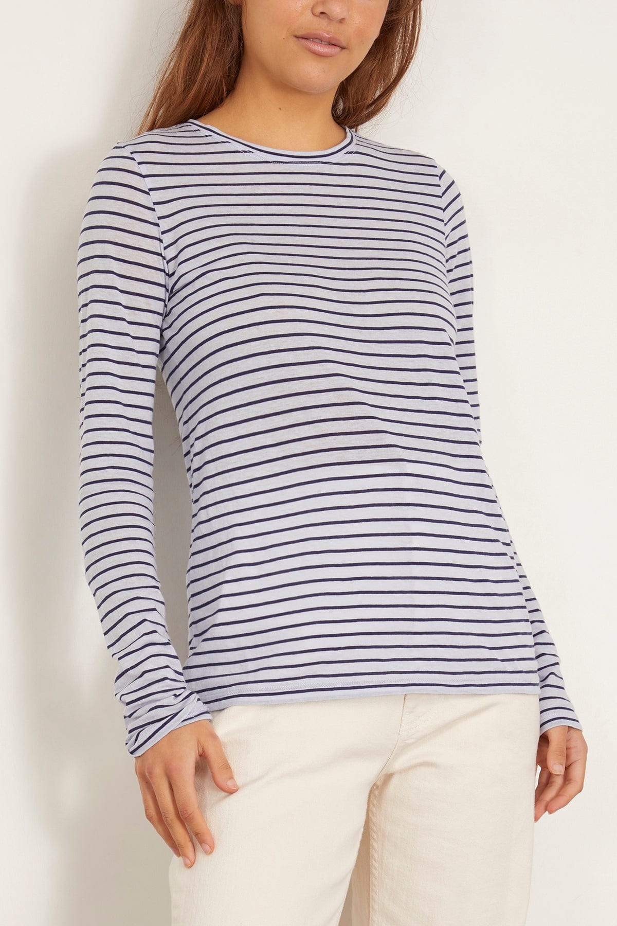 Proenza Schouler Mia T-Shirt in Chambray Multi