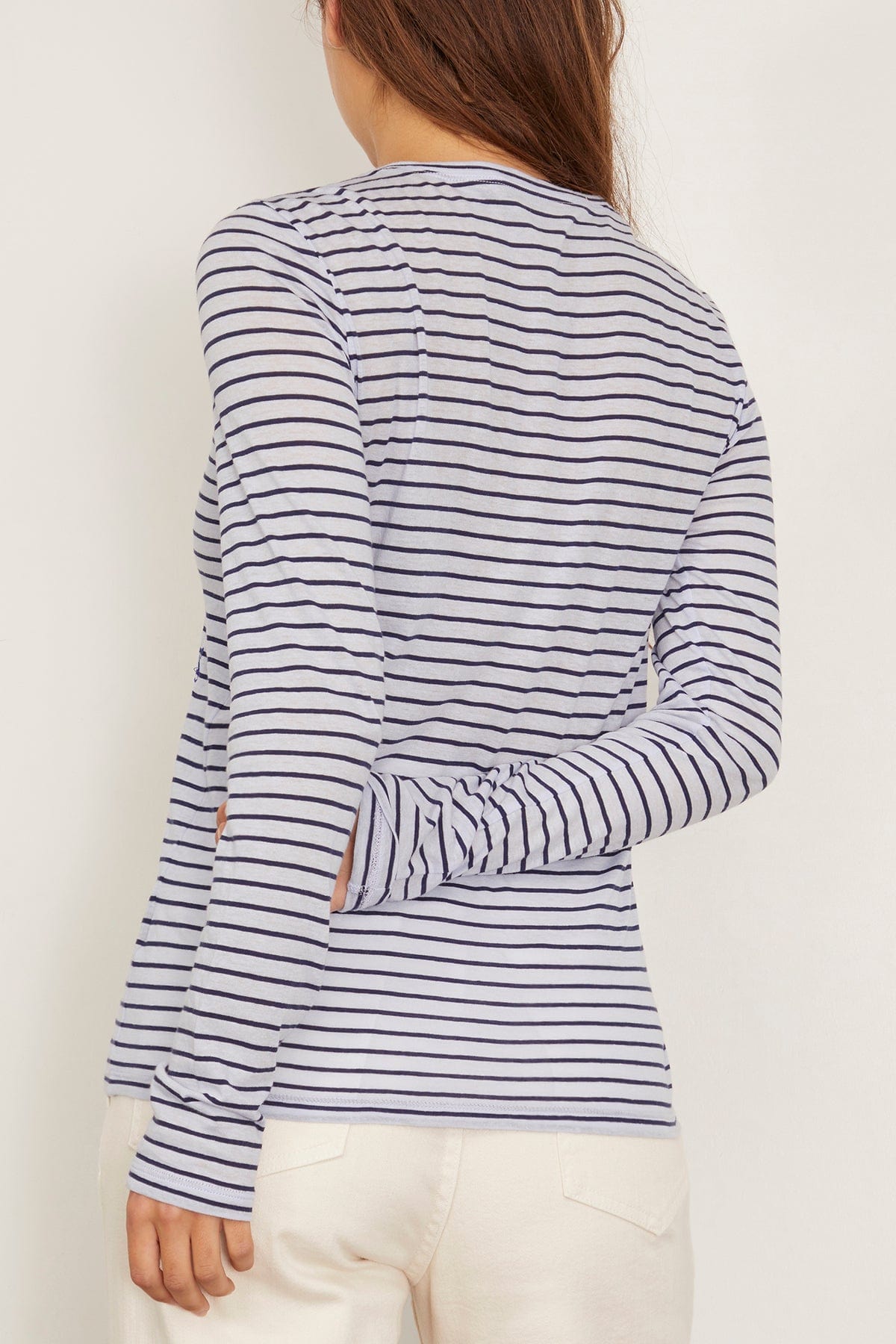 Proenza Schouler Mia T-Shirt in Chambray Multi