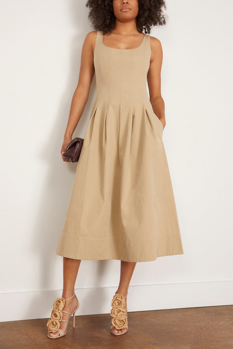 Proenza Schouler White Label Casual Dresses Shelby Dress in Khaki Proenza Schouler Shelby Dress in Khaki