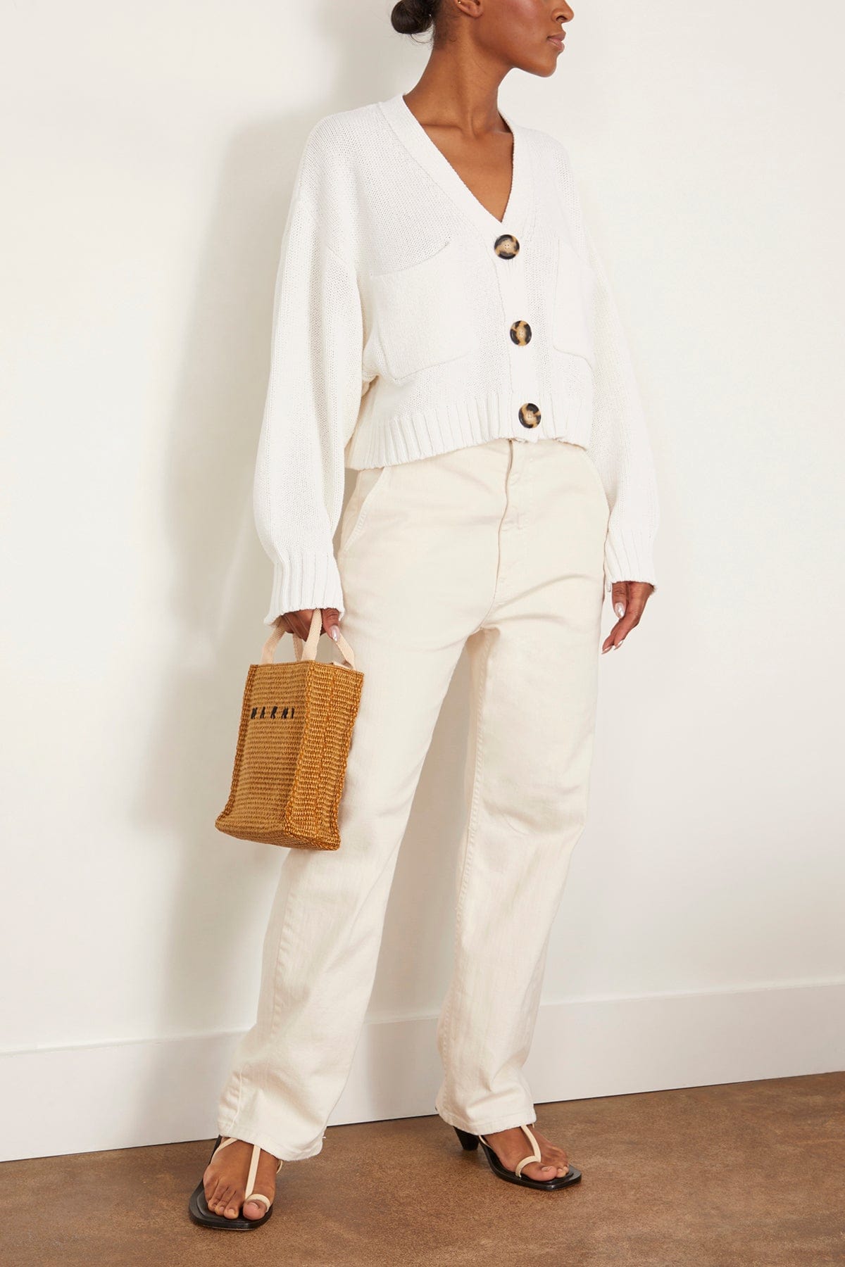 Proenza Schouler Sofia Cardigan in Off White