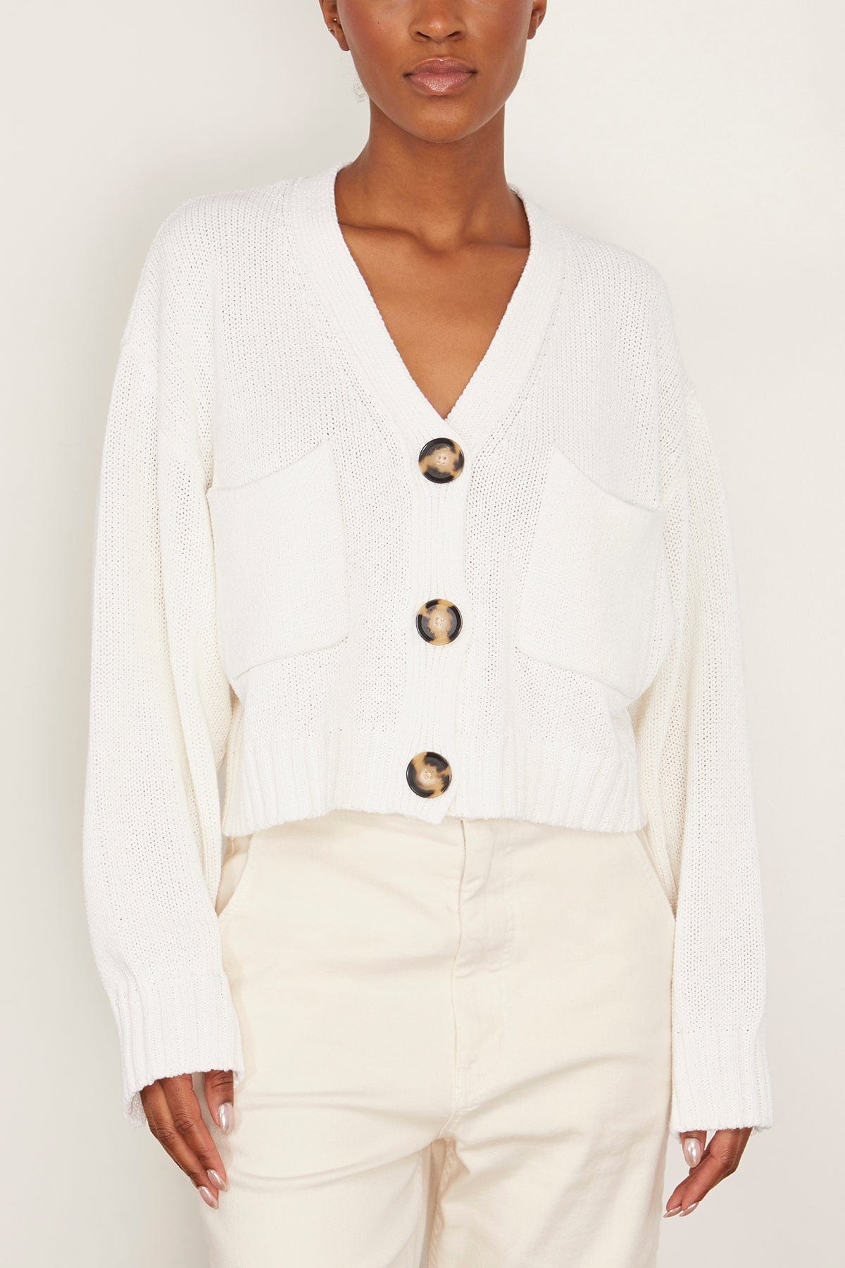 Proenza Schouler Sofia Cardigan in Off White