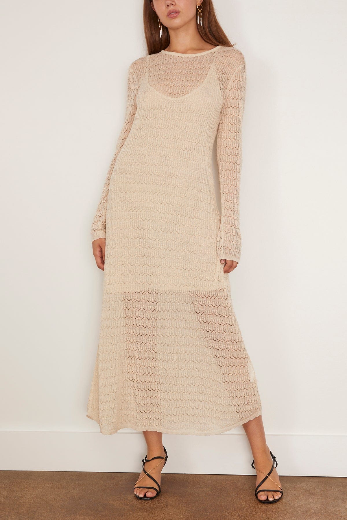 Proenza Schouler White Label Miriam Dress in Ecru Hampden Clothing Proenza Schouler White Label Miriam Dress in Ecru Hampden Clothing