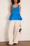 Proenza Schouler White Label Bader Top in Cyan