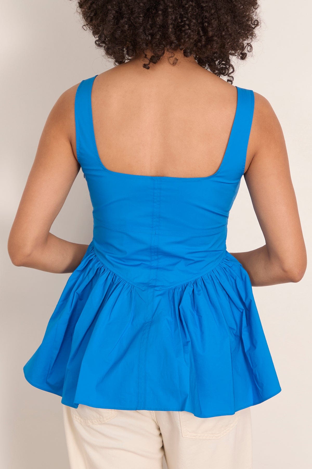 Proenza Schouler White Label Bader Top in Cyan