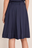 Proenza Schouler White Label Jess Skirt in Open Weave Flou Navy