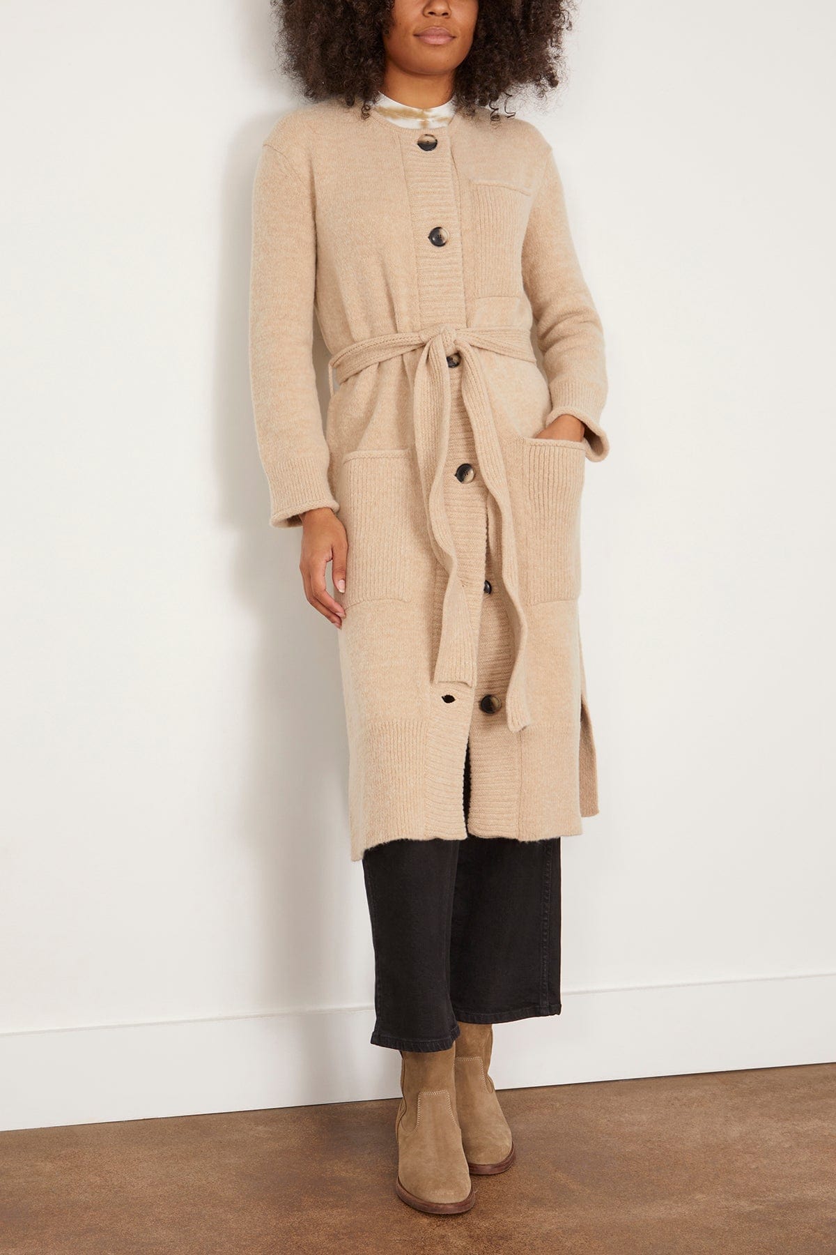 Proenza Schouler White Label Sweaters Lenora Cardigan in Birch Proenza Schouler White Label Lenora Cardigan in Birch