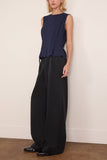Proenza Schouler White Label Makayla Top in Open Weave Flou Navy
