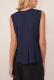 Proenza Schouler White Label Makayla Top in Open Weave Flou Navy