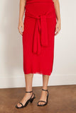 Proenza Schouler White Label Phelan Knit Skirt in Dark Poppy