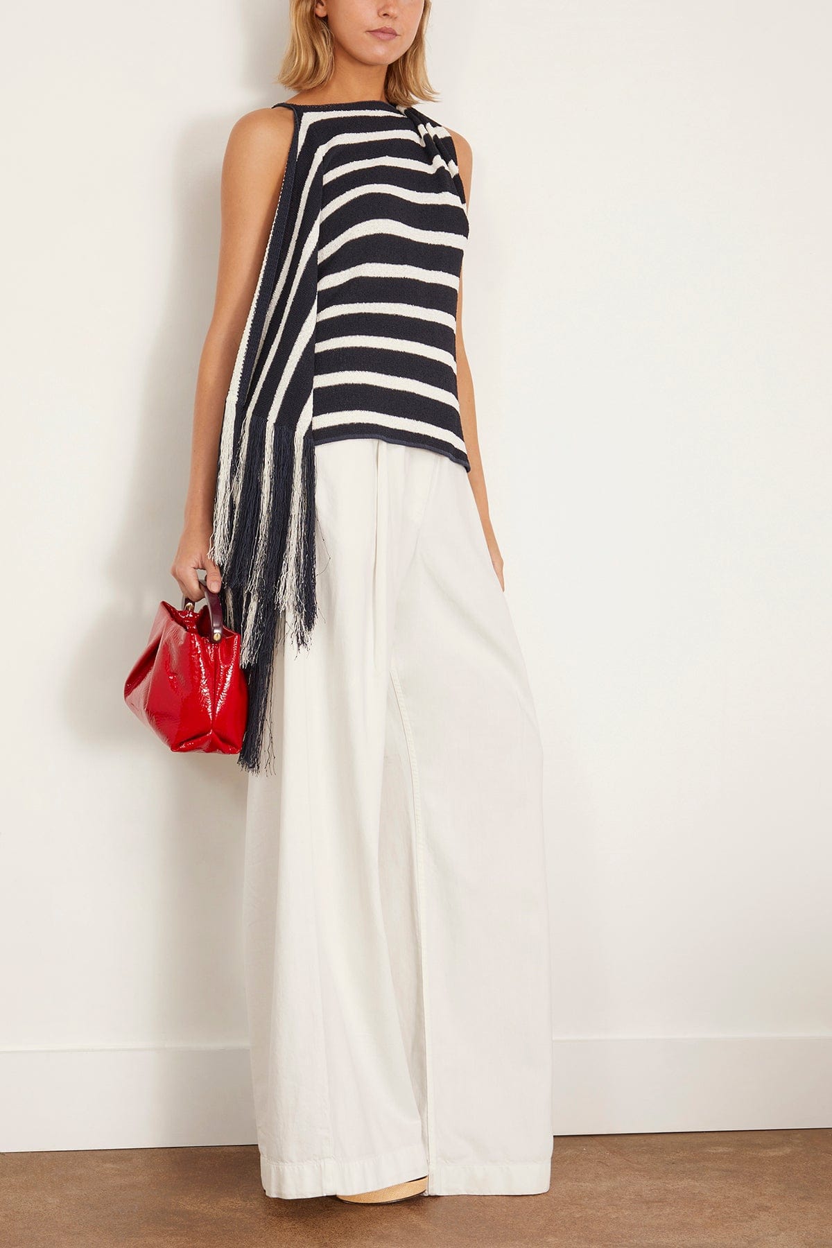 Proenza Schouler Yves Top in Navy Multi