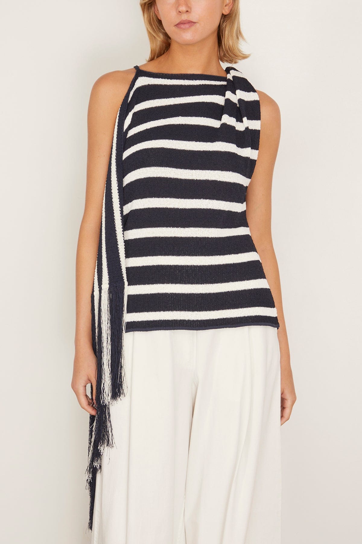 Proenza Schouler Yves Top in Navy Multi