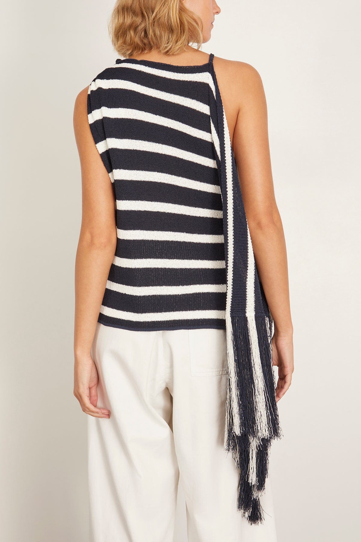 Proenza Schouler Yves Top in Navy Multi