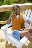 Toast Tops Quilted Cotton Linen Wrap Vest in Tilia Honey TOAST Quilted Cotton Linen Wrap Vest in Tilia Honey