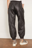 R13 Pants Pleated Pocket Straight Leg Leather Pant in Black R13 Pleated Pocket Straight Leg Leather Pant in Black