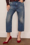 R13 Tailored Drop Jean in Kellen Blue