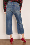 R13 Tailored Drop Jean in Kellen Blue
