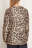 R13 Sweaters Boyfriend Cardigan in in Light Leopard Jacquard (TS) R13 Boyfriend Cardigan in in Light Leopard Jacquard (TS)