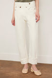 R13 Jeans Cuffed Crossover Jean in Bennett White Selvedge (TS) Cuffed Crossover Jean in Bennett White Selvedge (TS)