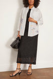 R13 Tops Drop Neck Shirt in Navy Stripe Paint Splatter R13 Drop Neck Shirt in Navy Stripe Paint Splatter