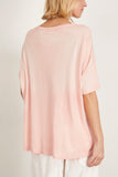 R13 Tops Have a Nice Day Relaxed Tee in Pink R13 Have a Nice Day Relaxed Tee in Pink