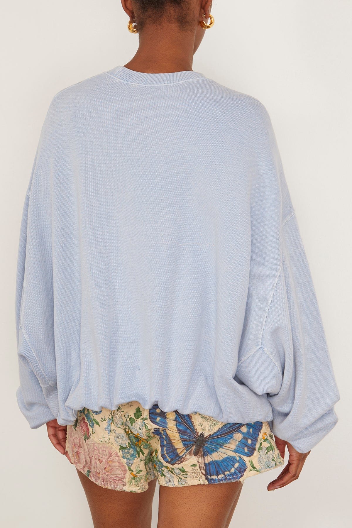 R13 Sweatshirts New York Balloon Crewneck in Light Blue R13 New York Balloon Crewneck in Light Blue
