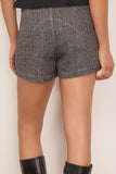 R13 Relaxed Short in Dark Grey with Micro Stripe