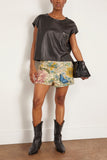 R13 Tops Sleeveless Leather Crewneck in Black R13 Sleeveless Leather Crewneck in Black
