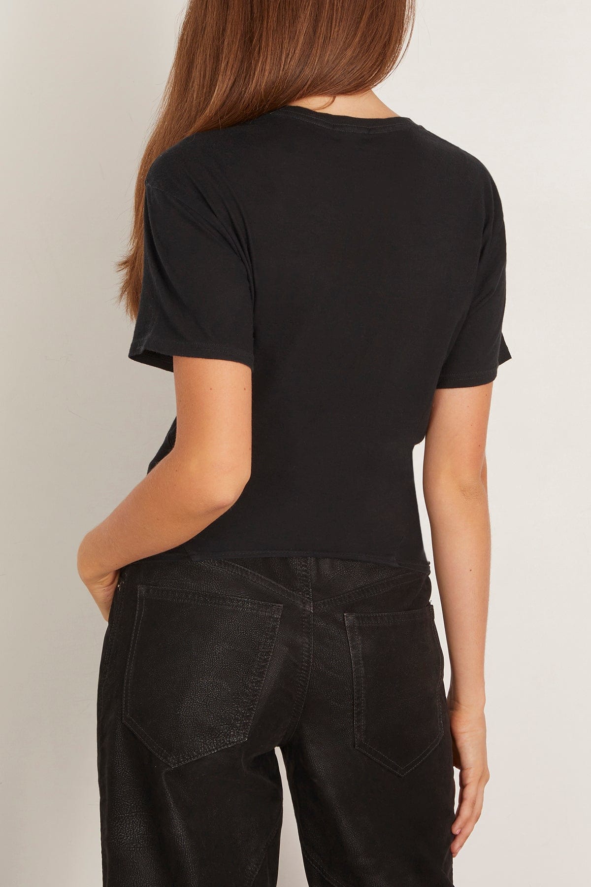 R13 Tight Waist Tee in Black