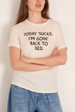 R13 Today Sucks Boy T in Off White