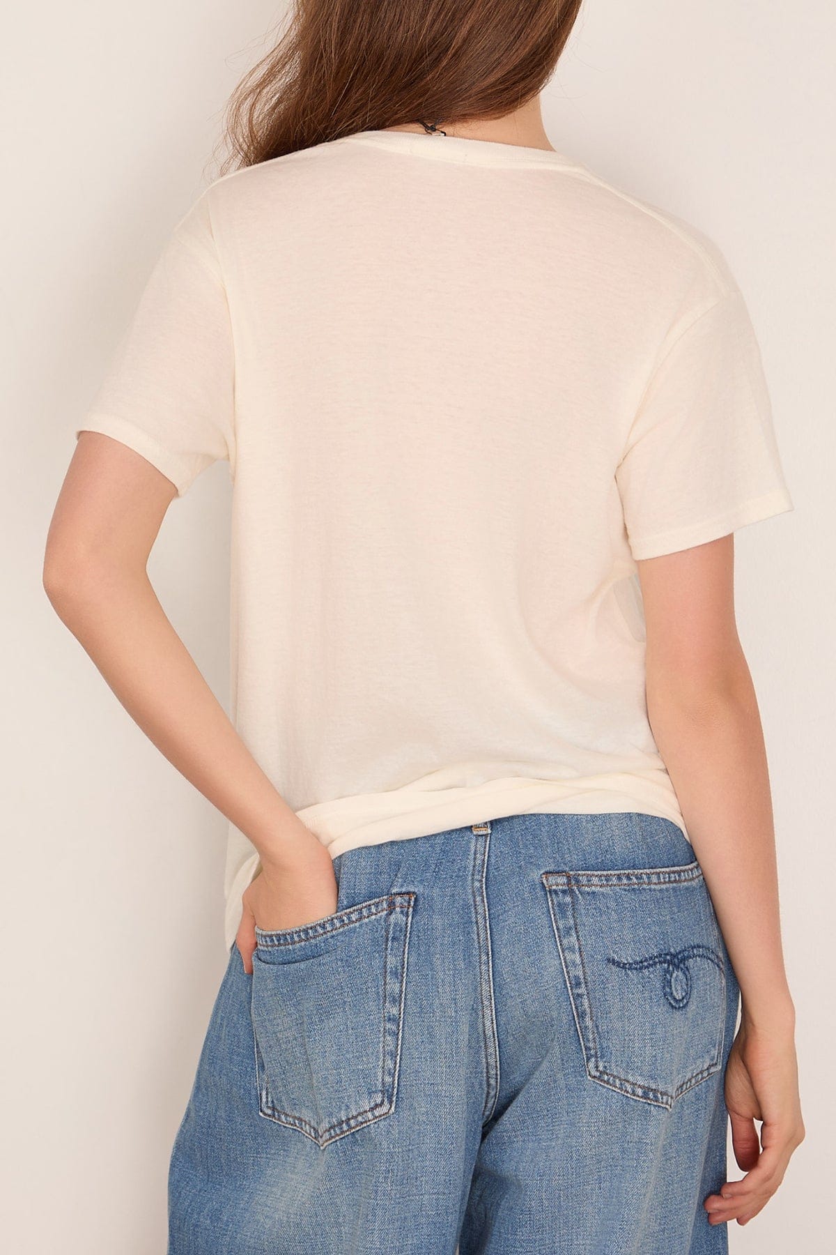 R13 Today Sucks Boy T in Off White